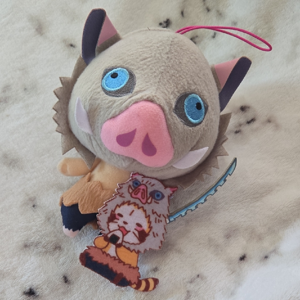 Inosuke Demon Slayer Plush Keychain